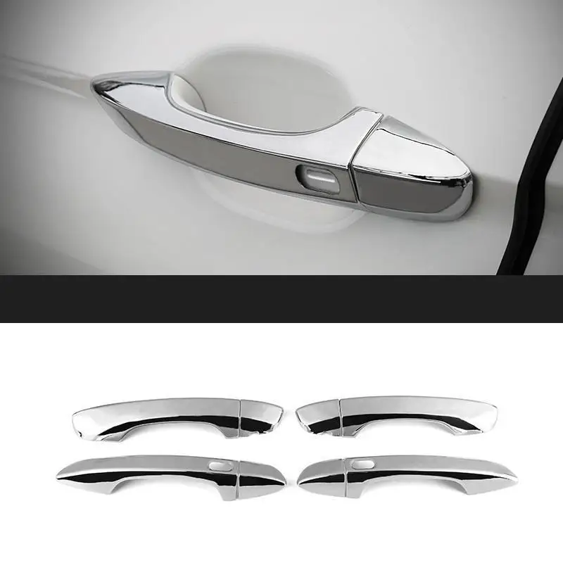 

Foot Pedal exterior Excent auto chromium trim sticker strip car styling accessory decoration 17 FOR Volkswagen Tiguan L