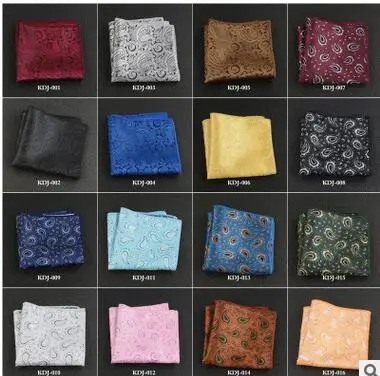  100% Silk male Handkerchief Dots Chest Towel Wedding Banquet Christmas Pocket Square towel