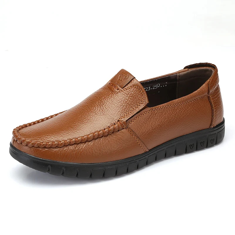 CAMEL/мужские кожаные туфли-лоферы, нескользящая повседневная мужская обувь износостойкая мягкая обувь в деловом стиле 38-45 для лета и осени - Цвет: K9121688127Yellow