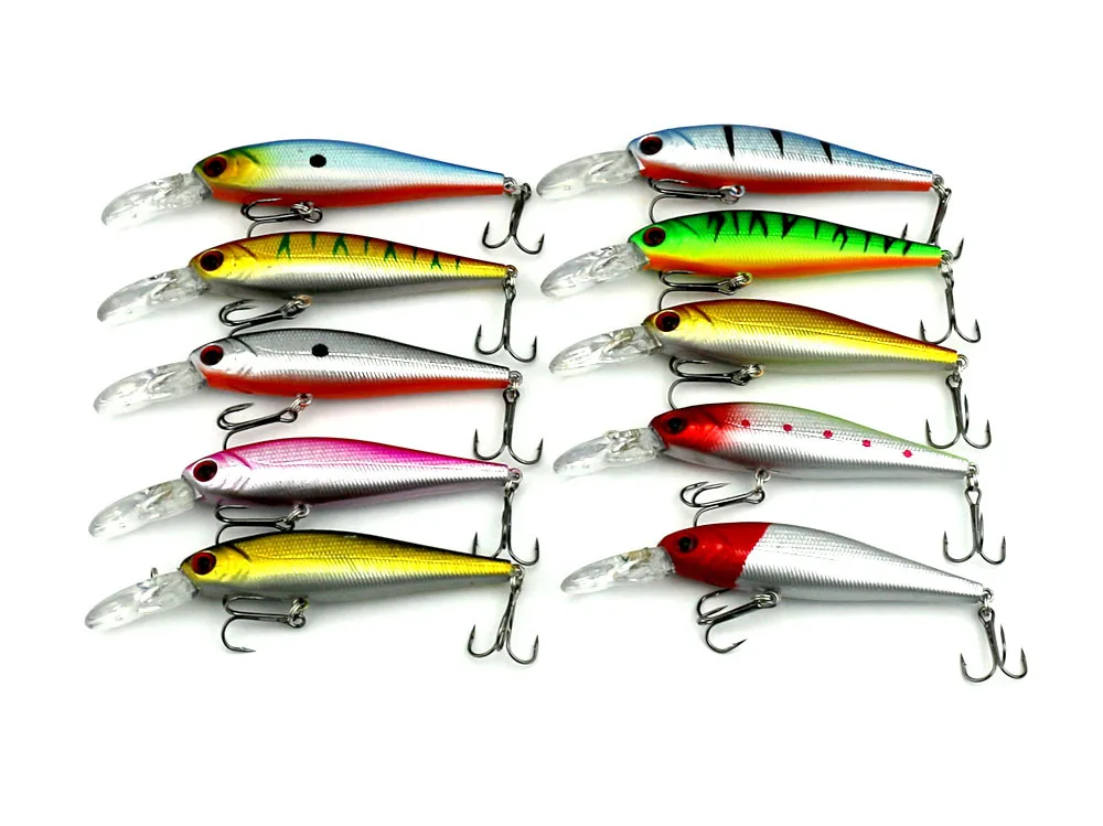 1 Adet 3D G zler Swimfish Wobblers 10 5 Cm 9 5g Minnow Bal k l k 