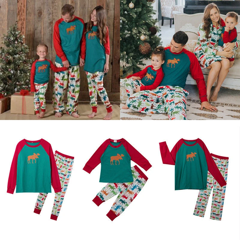 Рождественские одинаковые пижамы для всей семьи; Новинка года; Лидер продаж; одежда для сна; милые пижамы; одинаковые комплекты для семьи