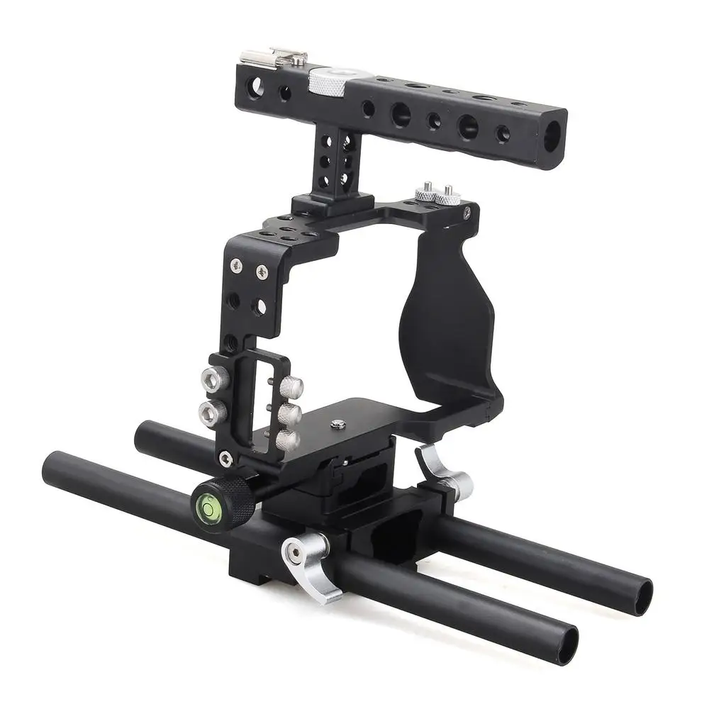 Fotopal Aluminum Alloy DSLR Video Camera Cage Handle Grip Stabilizer