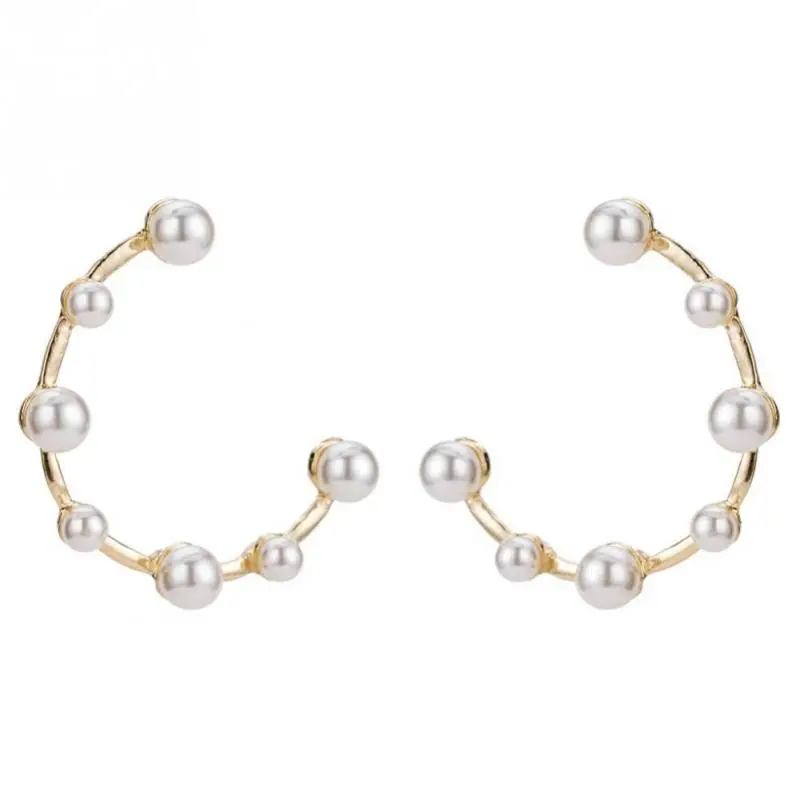 

Fashion Jewelry Earrings Female Gold Silver Color Faux Pearl Earrings For Women Gift Earring Ear Studs Bride Jewelry