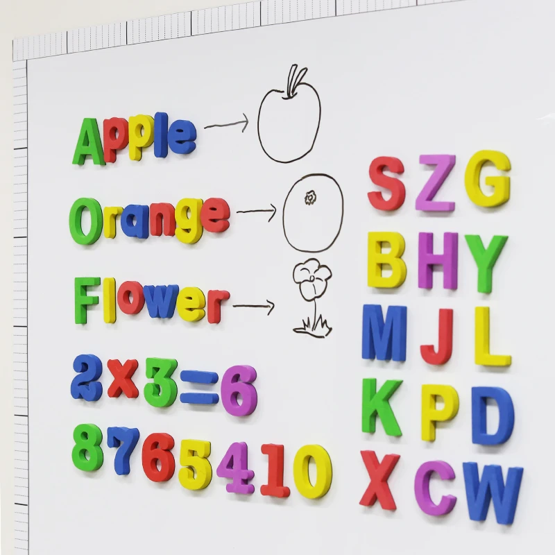 

Mix Color English Letters Number EVA Alphabet Magnetic Sticker Refrigerator Sticker Classroom Whiteboard Gadget Early education