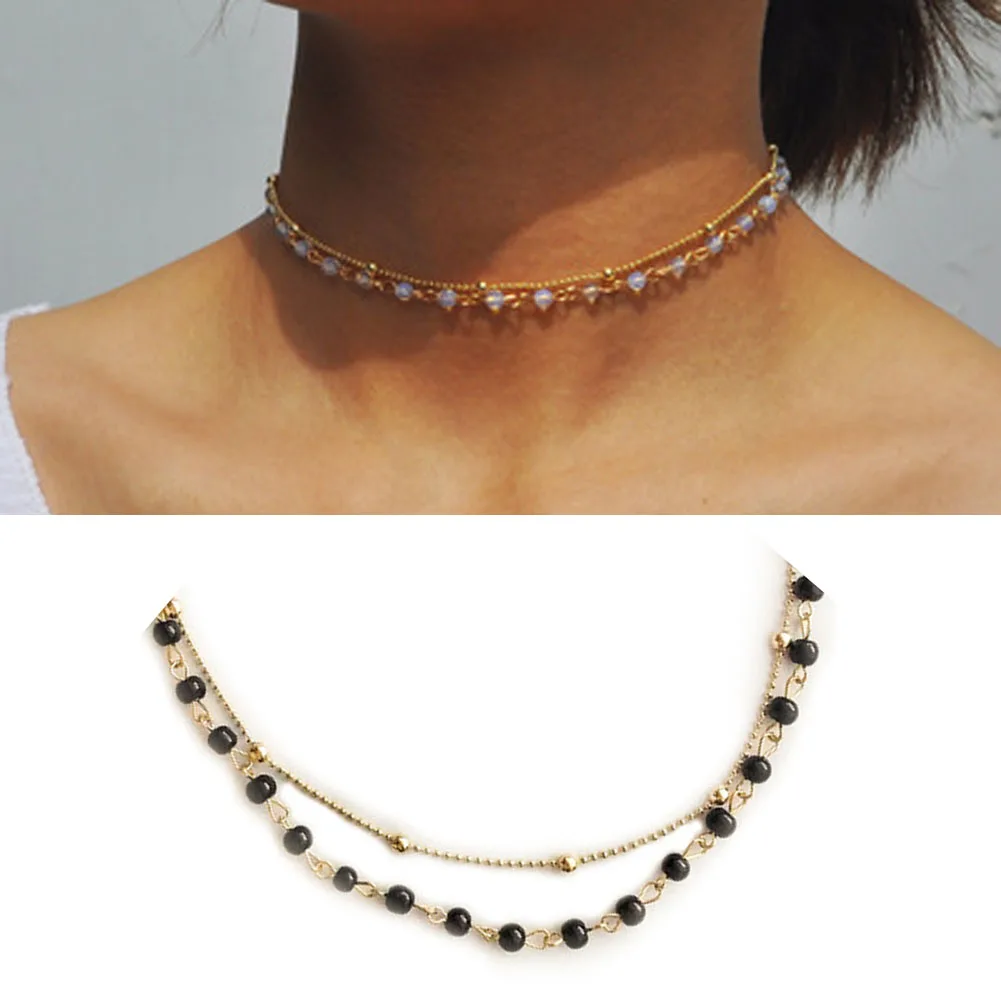 New Lady Simple Bead Accessories Chain Europe And The United States