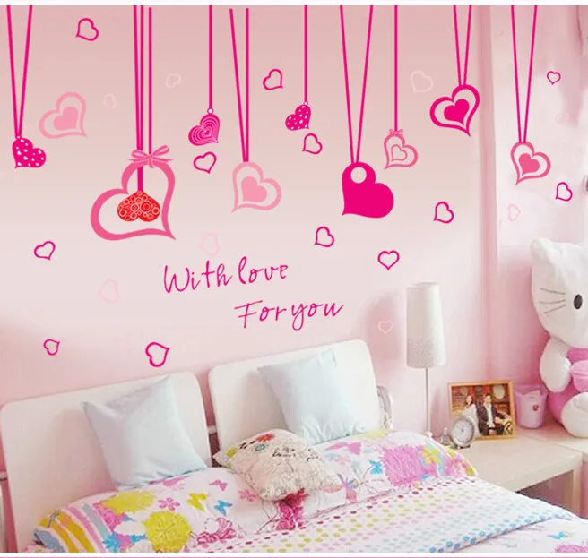 Amor De Dibujos Animados Curta Chica Regalo Pared Pegatina Hogar