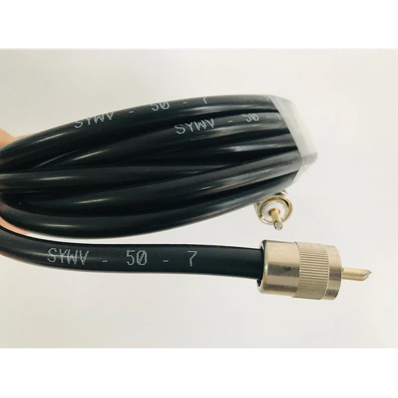 SYV50-7 UHF(Pl259) папа-папа антенна Коаксиальный Кабель низкой потери Rg8x для ветчины или CB радио антенна удлинитель коаксиального кабеля 5 метров