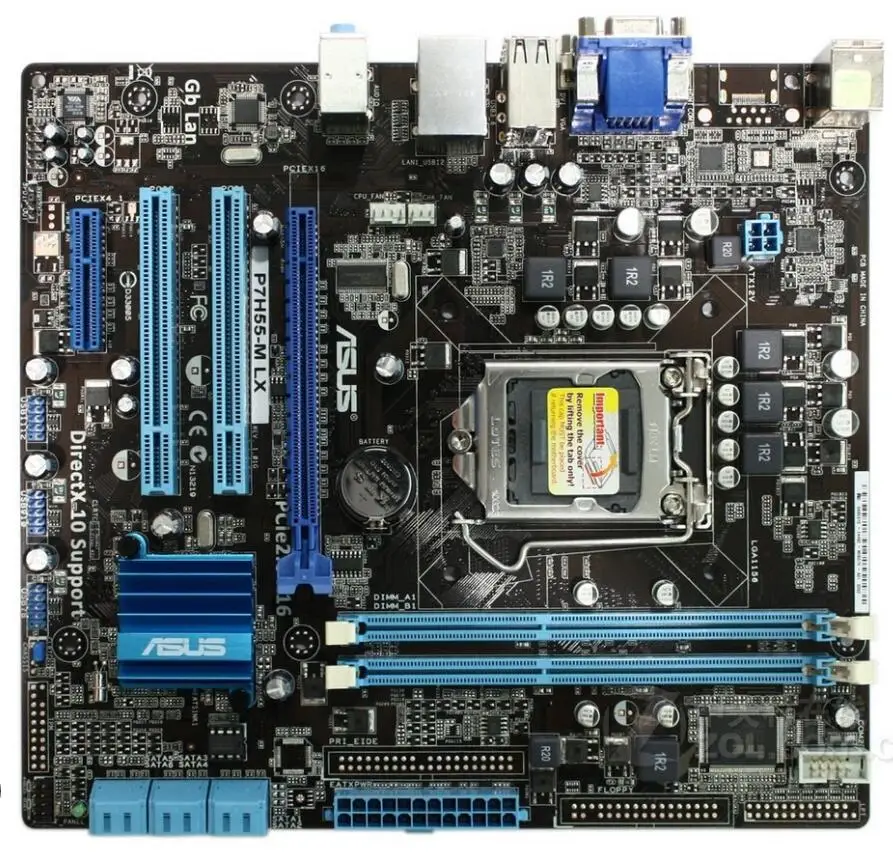 Материнская плата для Asus LGA 1156 LX H55 i3 i5 i7 DDR3 uATX оригинал б/у | Компьютеры и офис