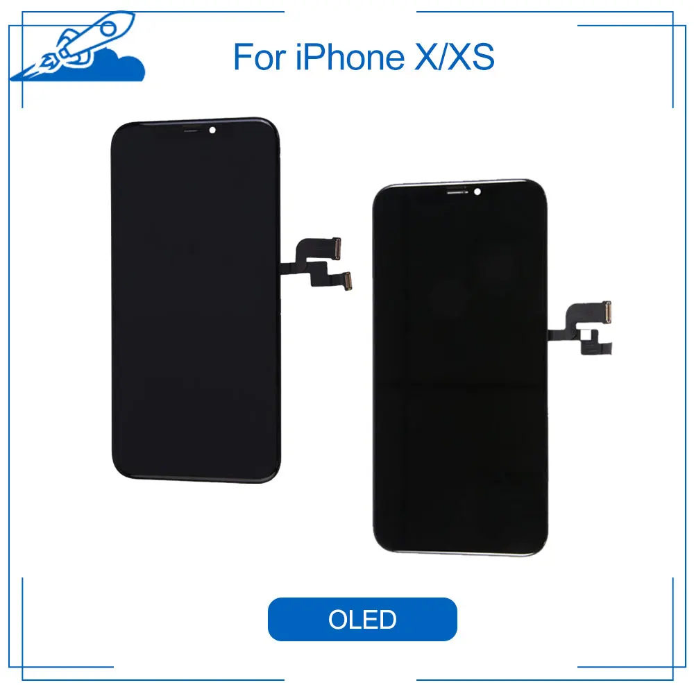 ЖК дисплей Elekworld для AMOLED протестированный хорошо подходит iPhone X XS с цифровым