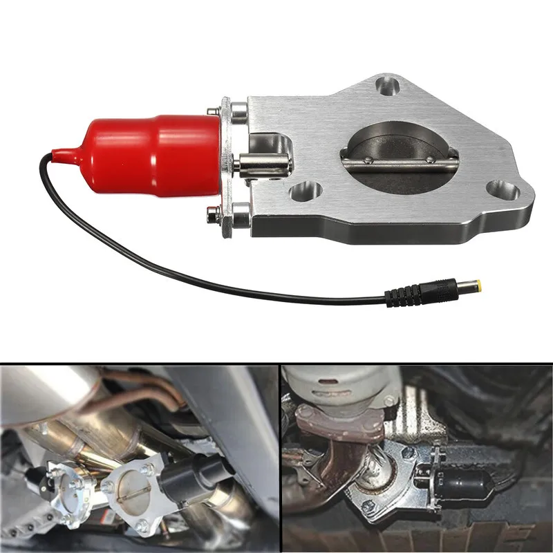 2.25" Electric Exhaust Valve Remote Control Aluminum System E Cut Motor