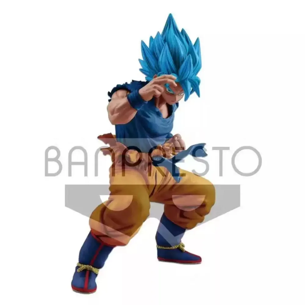 

Original Banpresto Dragon Ball Super 20th ULTIMATE SOLDIERS Masterlise Blue God PVC action figure model Figurals Dolls