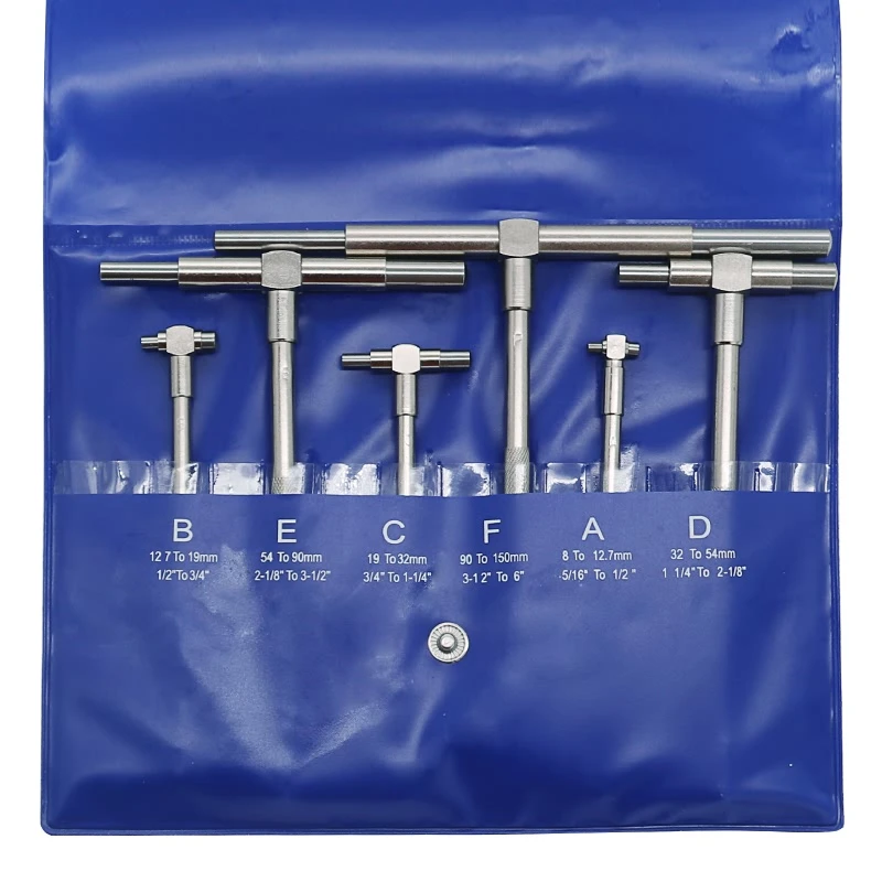 8150mm (5/16 "6") Telescoping Gauge Set, 6pcs / Set, Internal Gauge