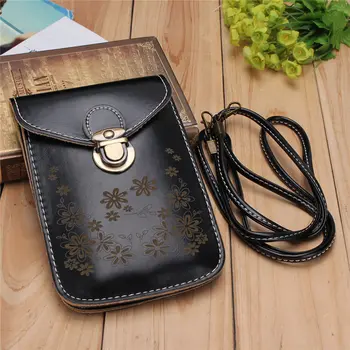 

Osmond 2019 Black Hand Bags Small Mobile Phone Bags Women Leather Shoulder Bag Mini Flower Designer Crossbody Female Tote Purse