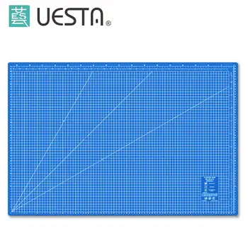 

PP A1 Blue Cutting Mat 36"x24" Multipurpose Self Healing Cutting Mats for Quilting 3-Ply Durable Paper Mat for Cutting