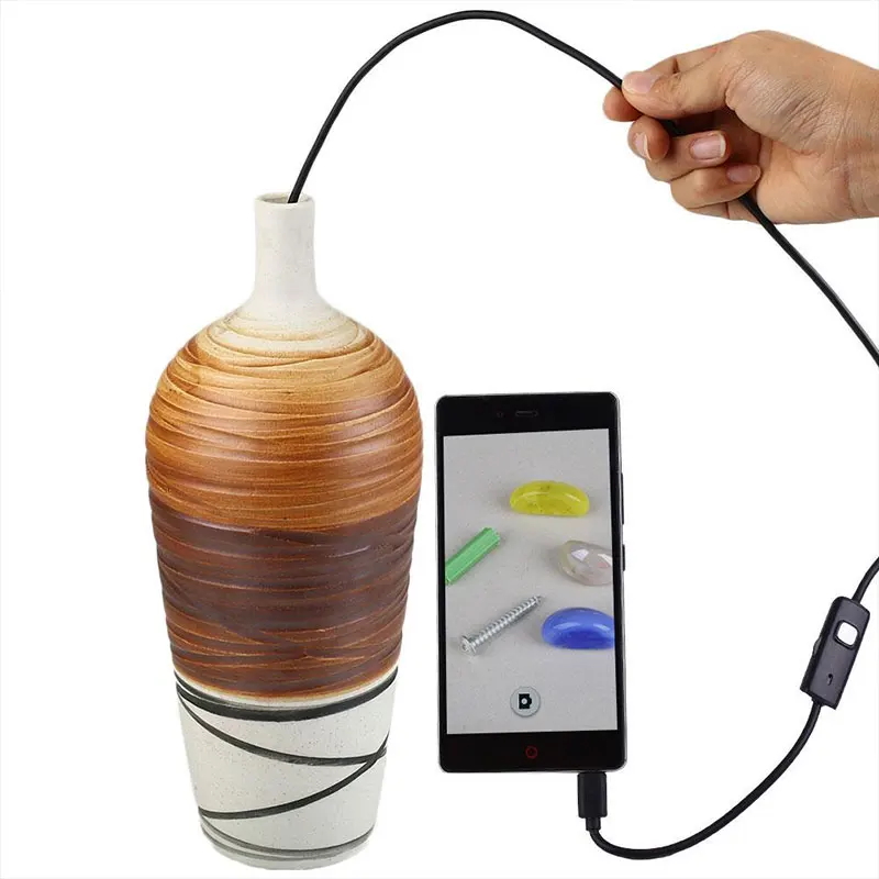 

1m 8mm Waterproof Endoscope Camera Mini LED Android Endoscope OTG USB Wire Snake Tube Inspection