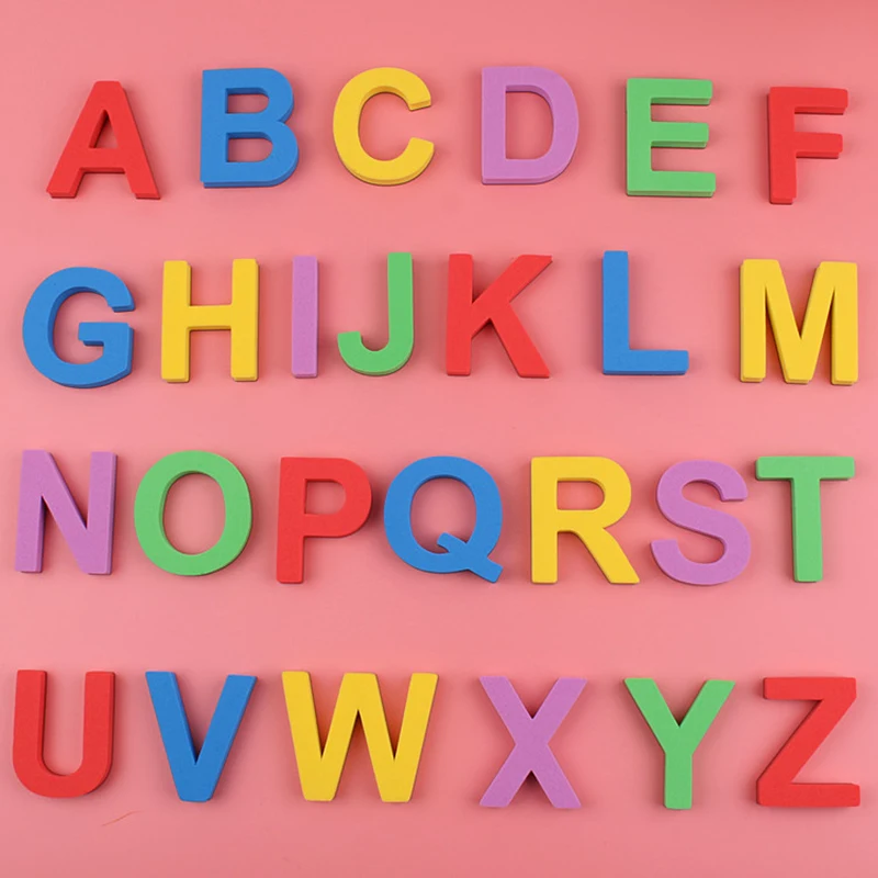 

Colorful 26PCS/Pack Letters EVA Alphabet Magnetic Sticker Refrigerator Sticker Classroom Whiteboard Gadget Early education