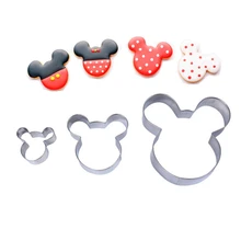 Biscuit-Mold Cookie-Cutter Kitchen-Accessories Mouse Vegetable Stainless-Steel 3pcs Chopper