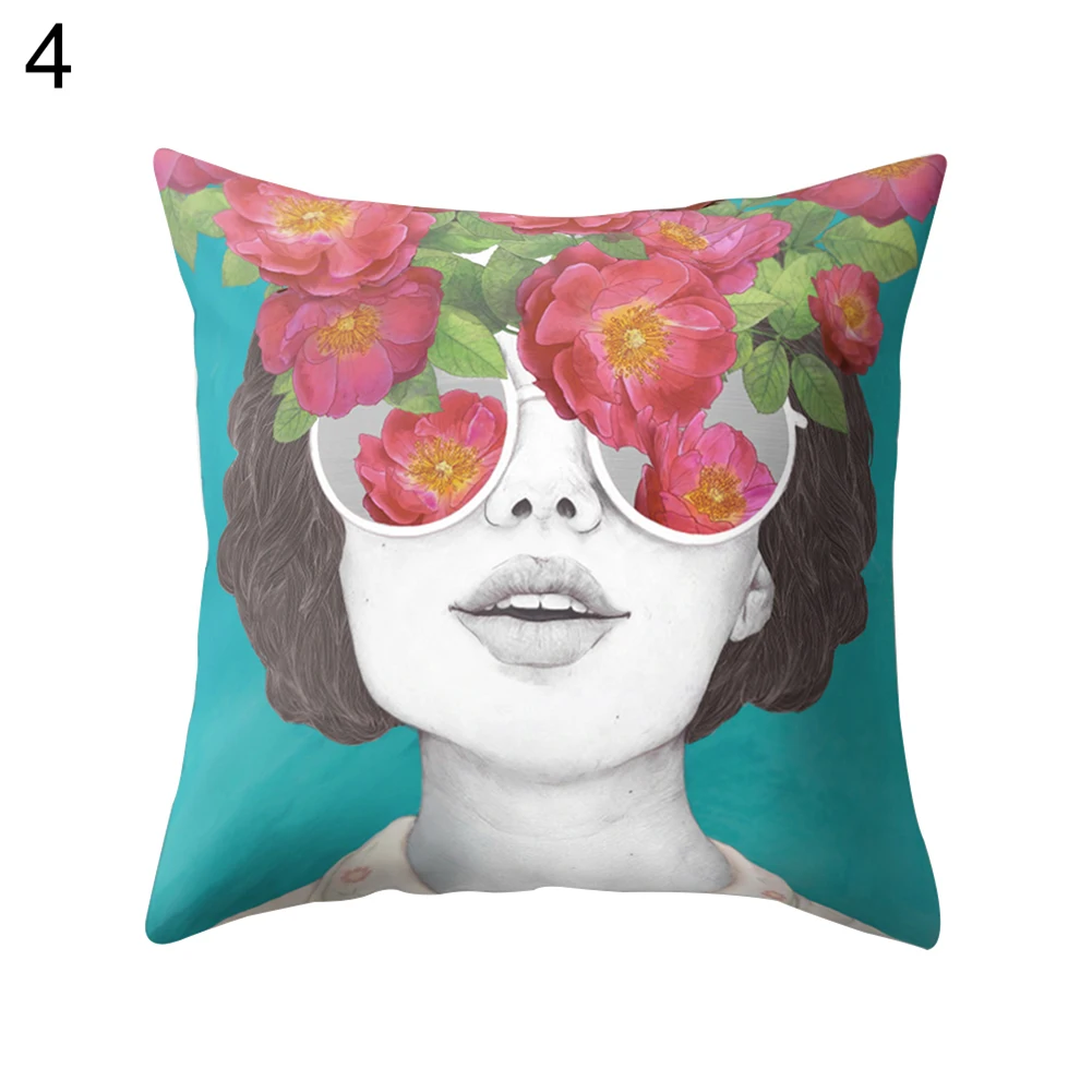 Современный дом Цветочный принт Наволочки кровать талии Пледы|printed pillow case|pillow case