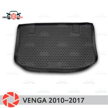 Коврик багажного отделения для Kia Venga 2010~ Магистральные коврики Нескользящие полиуретан грязь защиты багажник Тюнинг автомобилей