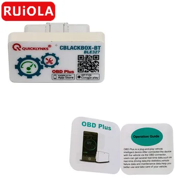 

QUICKLYNKS Black Box BLE327 Car Engine Fault Code Reader Bluetooth 4.0 for Android and iPhone Mobile