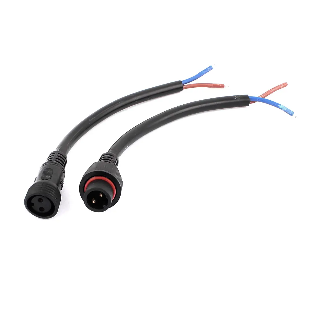 

UXCELL Pair 2P Male To Female Plug Waterproof Connector Cable For Led Lamp Light Strips