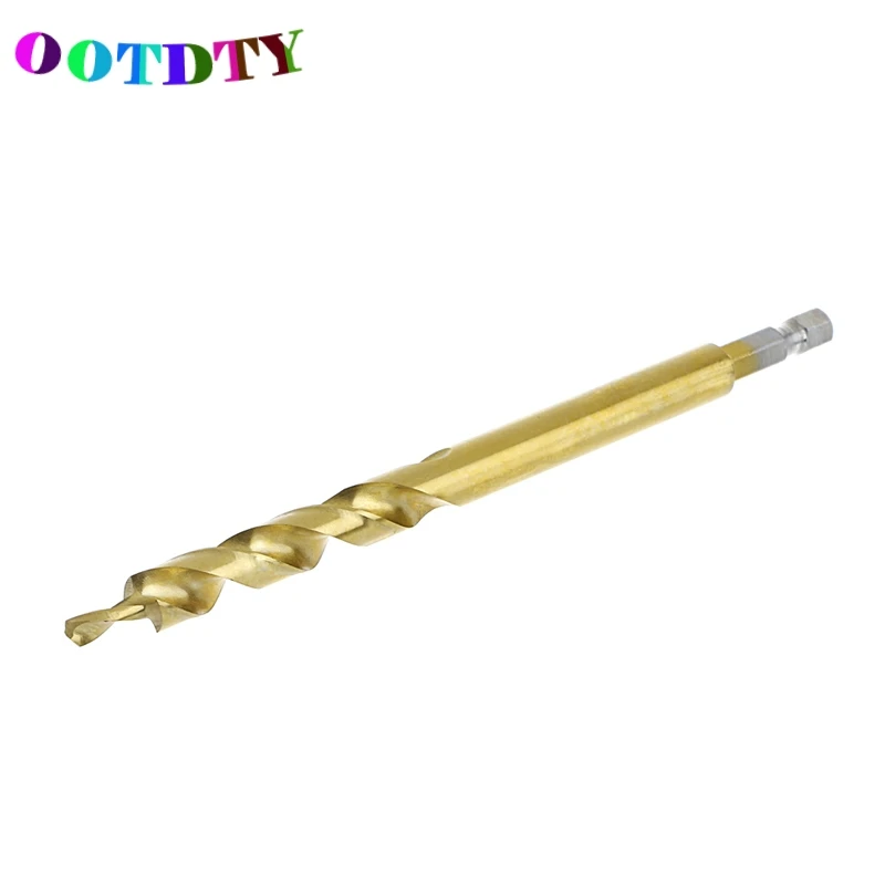 

OOTDTY Positioning Hex Handle Pocket Hole 3/8" Inch Twist Step Drill Bit Wookworking