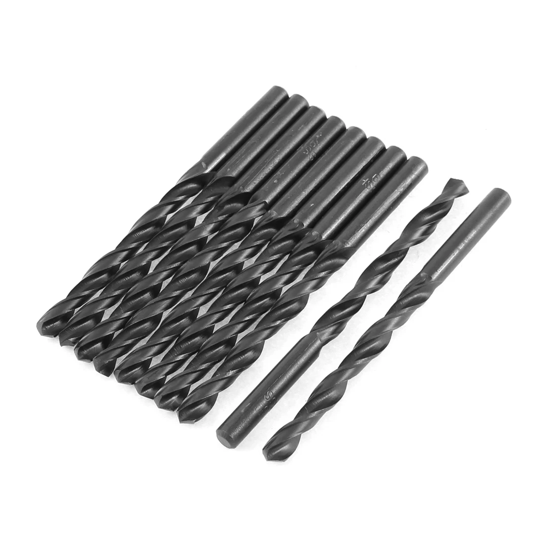 

Uxcell 10Pcs 6Mm 7Mm 8Mm Cutting Dia 90Mm Length Hss Straight Shank Twist Drill Bit Black Length . | 101mm | 102mm | 106mm |