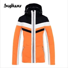 Бренд Bujiwu, Женская лыжная куртка, куртка для сноуборда, уличная спортивная одежда, одежда для катания на лыжах, ветрозащитная Водонепроницаемая дышащая куртка с капюшоном