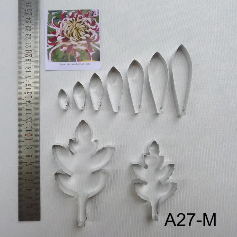 

Japan chrysanthemum Full Set Cutters,sugar flower mold, fondant cutter, Clay tools,Clay flower cutters,sugar flower