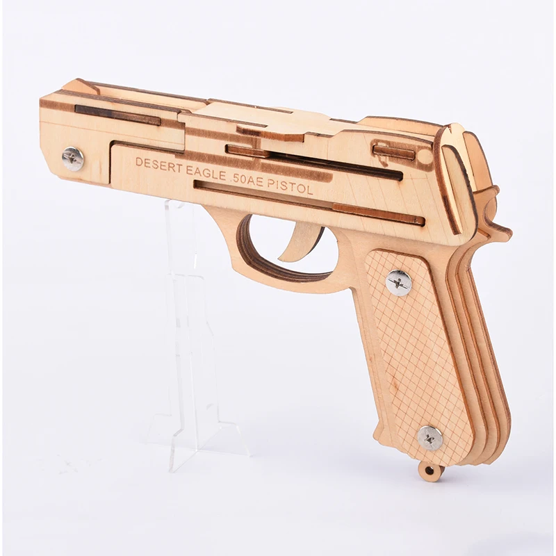 Пистолет резинка Desert Eagle детский аналоговый пистолет для самостоятельной сборки