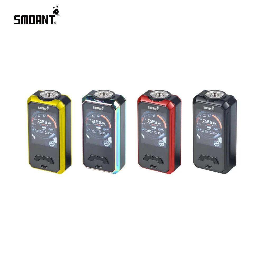 

Original Smoant Charon Mini 225W Mod Built-in ANT225 Chip TFT 2.0 inch full Screen fit 510 thread Tank Atomizer Vape Kit E Cig
