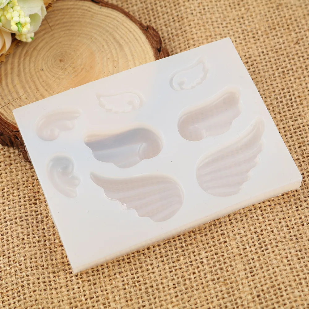 Doreen Box Silicone Resin Mold For Jewelry Making Rectangle White Creative DIY Wing Tools 92mm(3 5/8