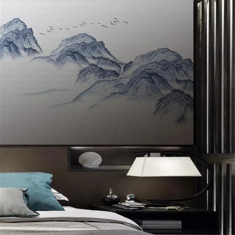 New Ink Artistry Landscape Water Wall Professional Production Mural Factory Wholesale Wallpaper Mural Poster Photo Wall New Ink Artistry Landscape Water Wall Professional Production Mural Factory Wholesale Wallpaper Mural Poster Photo Wall