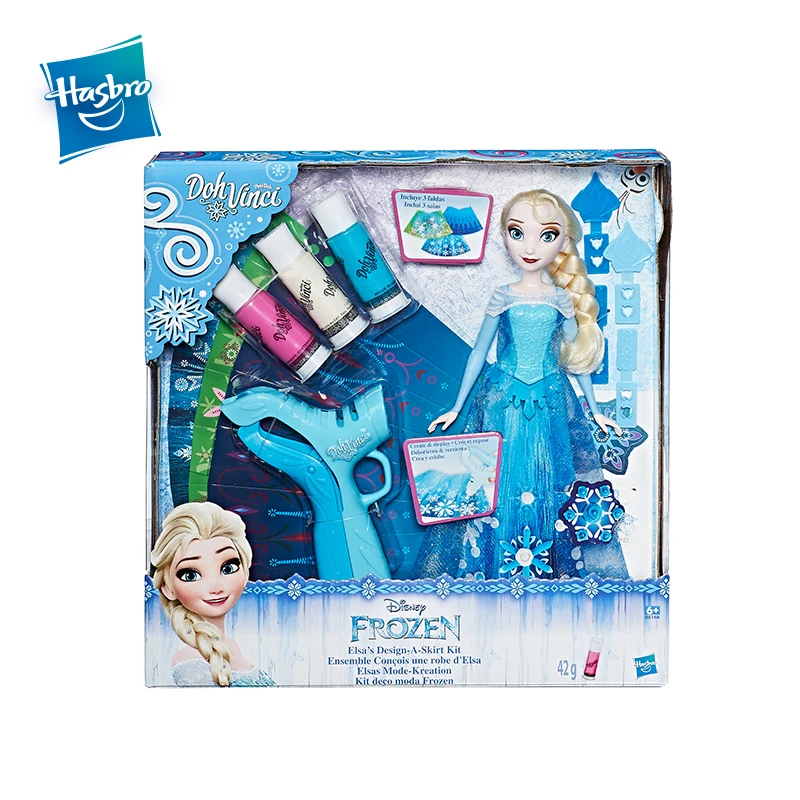 Hasbro Disney Frozen Anna&Elsa Frozen's Design A Skirt Kit 3D lines Beauty Rotate Toy Dolls Clothes Christmas Gifts For Girls Hasbro Disney Frozen Anna&Elsa Frozen's Design A Skirt Kit 3D lines Beauty Rotate Toy Dolls Clothes Christmas Gifts For Girls