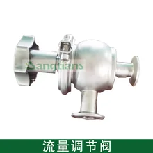 1 ''dn25 ss304, saniraty нержавеющая сталь регулирующий клапан с ручкой