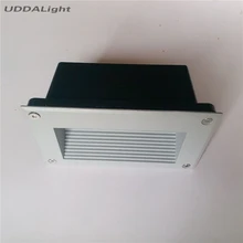 10 шт./лот встраиваемый наземный светильник 5 Вт 3 Вт ступенчатый светильник smd5730 160*100*60 мм черный/серый