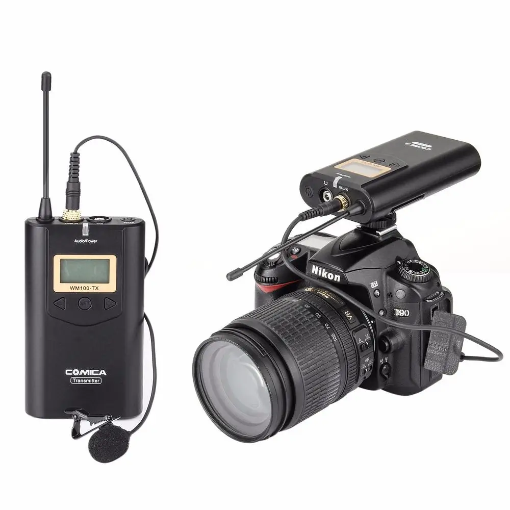 COMICA CVM WM100 UHF 48 каналов 100 м рабочее расстояние Всенаправленный беспроводной