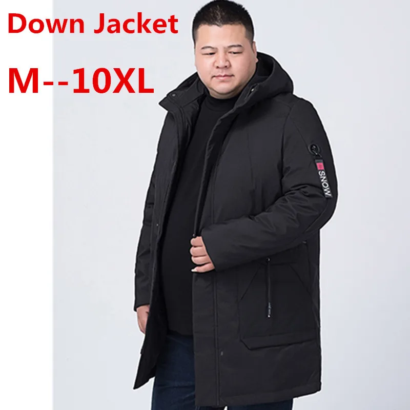 10XL 8XL 6XL 5XL 2018 New X-Long Winter Duck Down Jacket With Hood Men's Clothing Fashion Jackets Thickening Parka Male Big Coat