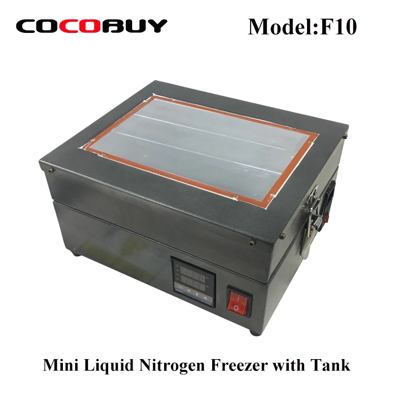 Mini Liquid Nitrogen Freezer NOVECEL F10 Phone lcd Screen separating machine+6L tank(empty) for lcd repair Separator Machine