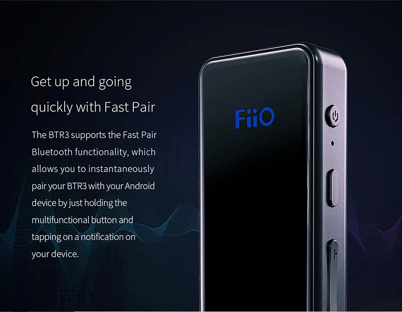 FIIO BTR3 Bluetooth Receiver 4.2 aptXLL Wireless Bluetooth Audio Receiver 3.5mm Car Aux Bluetooth Adapter for Speaker Headphone