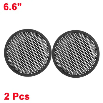 

UXCELL 6.6" Dia Metal Mesh Round Car Woofer Cover Speaker Grill Black 2 Pcs