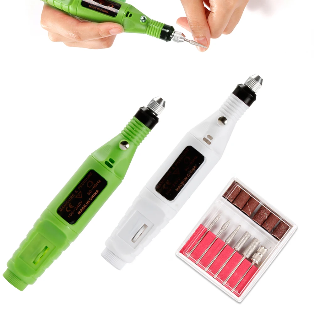 

Electric Nail Drill Bits Apparatus for Manicure Cuticle Gel Remover Pedicure Machine Mill Cutter Kit Nail Art Salon File Tool