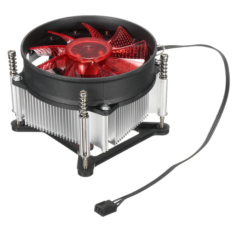 

LED CPU Cooler Fan Heatsink Radiator For Intel LGA 1150/1151/1155/1156 Series High Quality Computer Cooler Cooling Fan For CPU
