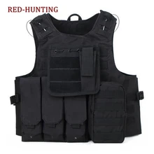 Страйкбол Тактический военный Molle боевой штурмовой плиты Перевозчик жилет USMC Тактический жилет CS верхняя одежда охотничий жилет