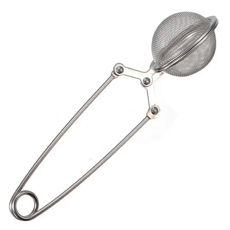 

Hot Sale 2018 Stainless Steel Spoon Tea Leaves Herb Mesh Ball Infuser Filter Squeeze Strainer 100% brand new and high quality