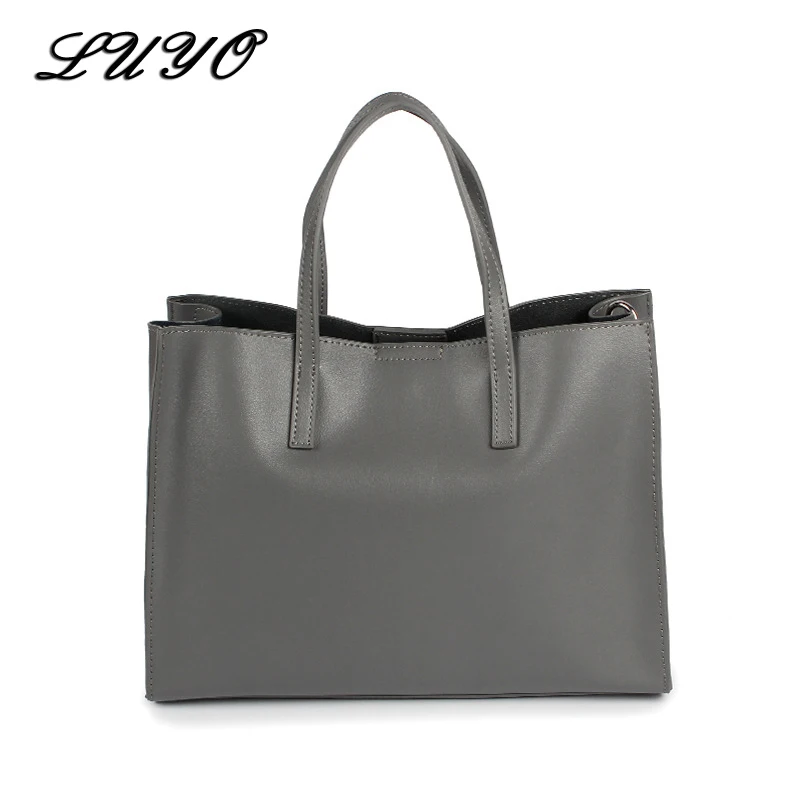 Luyo جلد طبيعي عارضة سلة حقائب الكتف أعلى مقبض حمل حقيبة يد كبيرة الإناث المرأة مصمم حقائب بولسا الأنثوية
