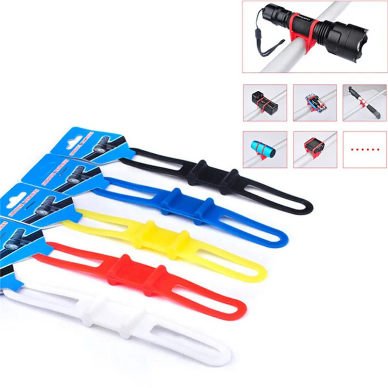 Mount Elastic Fix Bandage Bike Tie Mobile Strap Silicone Phone Fastener Torch Light Flashlight Band holder Bicycle Cycle | Инструменты
