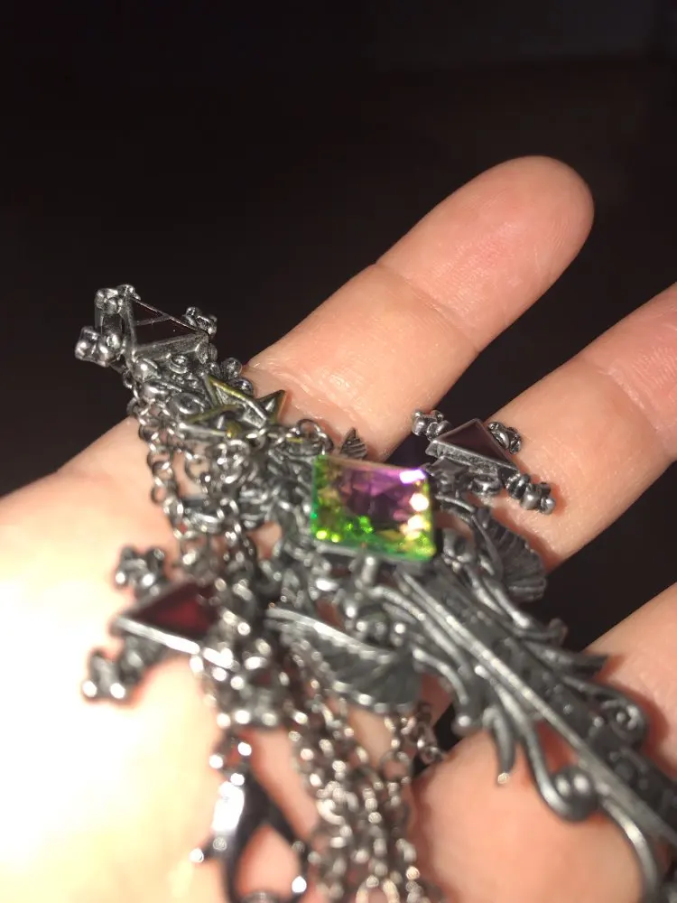 Black Vintage Cross Pentagram Necklace photo review