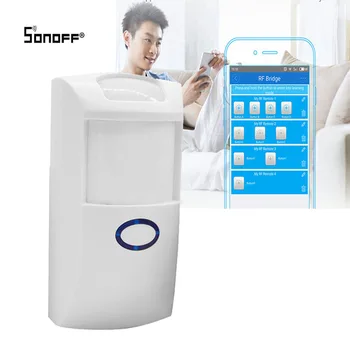 

Sonoff PIR2 Wireless Dual Infrared Detector Motion Sensor Smart Home Smart Security Alarm System for Alexa Google Home