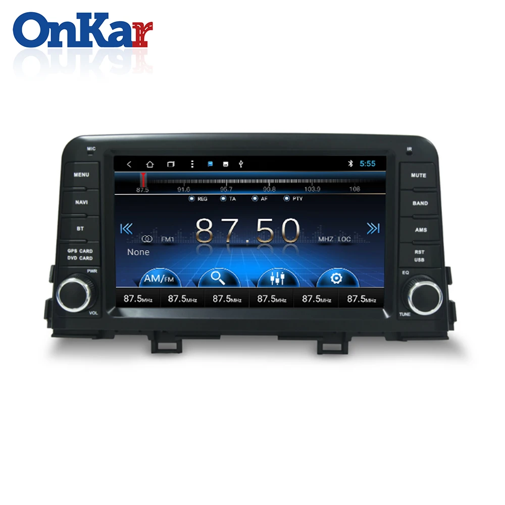 Top ONKAR Car 1 din gps radio for Kia Morning picanto 2017 2018 2019 android 8.1 head unit mirror link wifi bluetoth plug and play 2